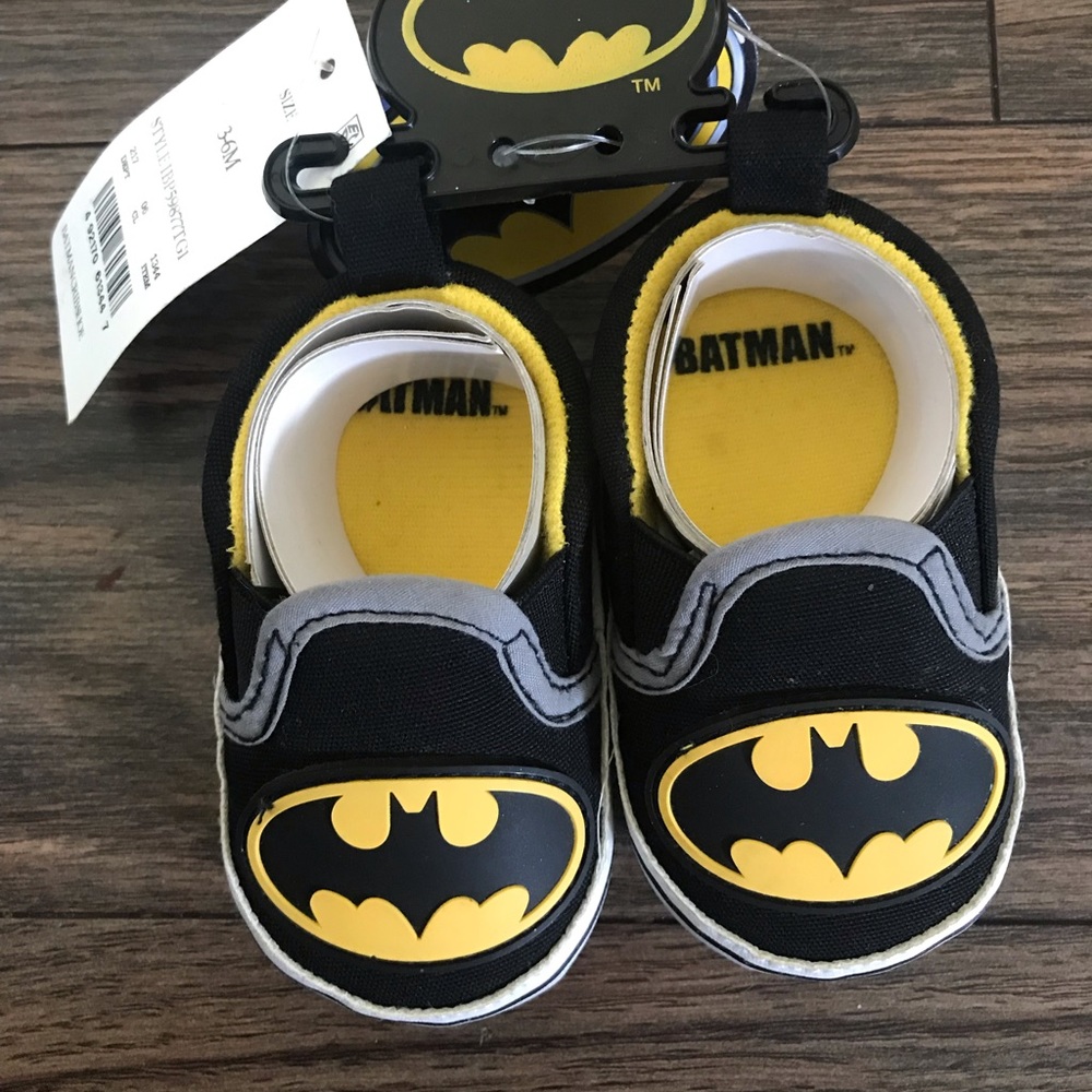 Batman crib shoes
